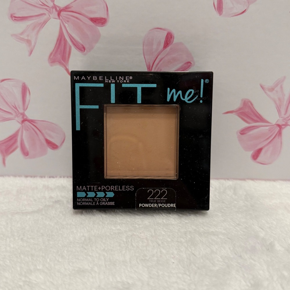 Maybelline Fit Me Matte Poreless Pressed‎ Powder Foundation 222 True Beige